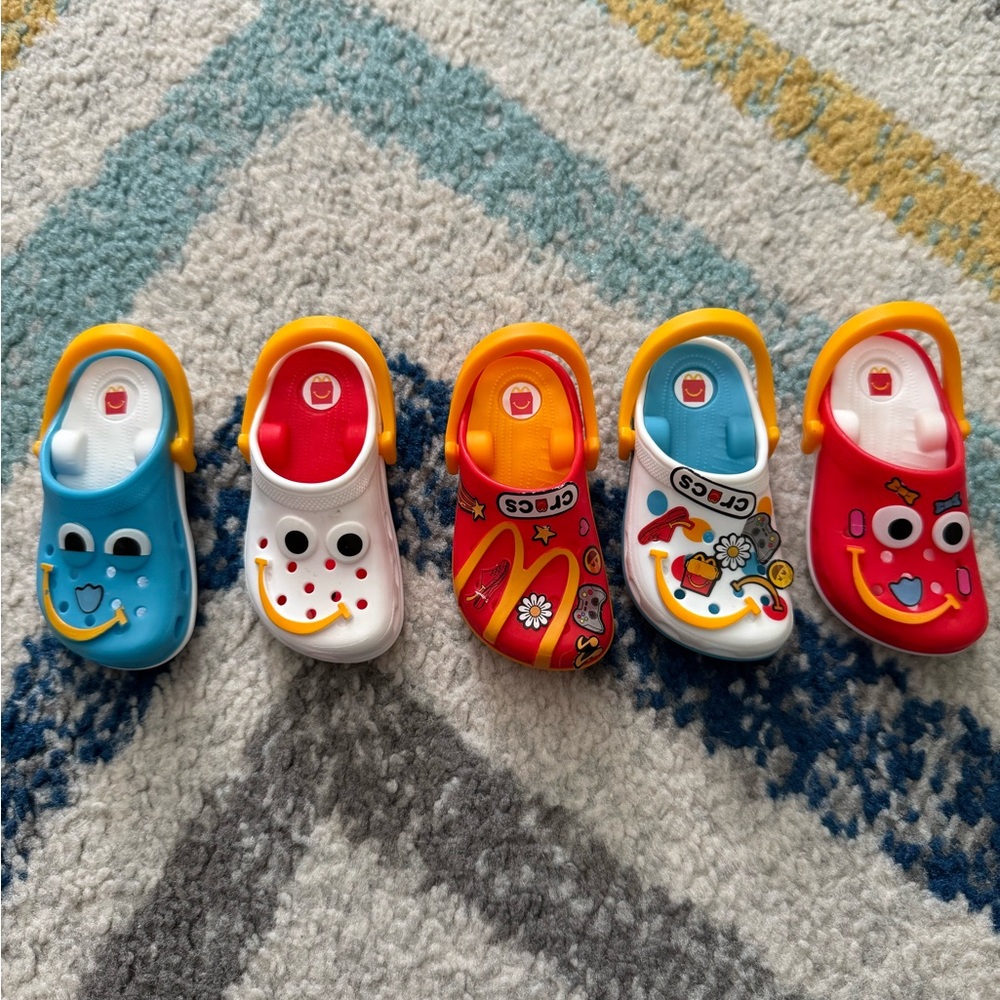 Assorted McDonald’s Happy Meal Croc Keychains